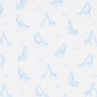 Baby Boys White & Blue Giraffe Blanket, 1, hi-res