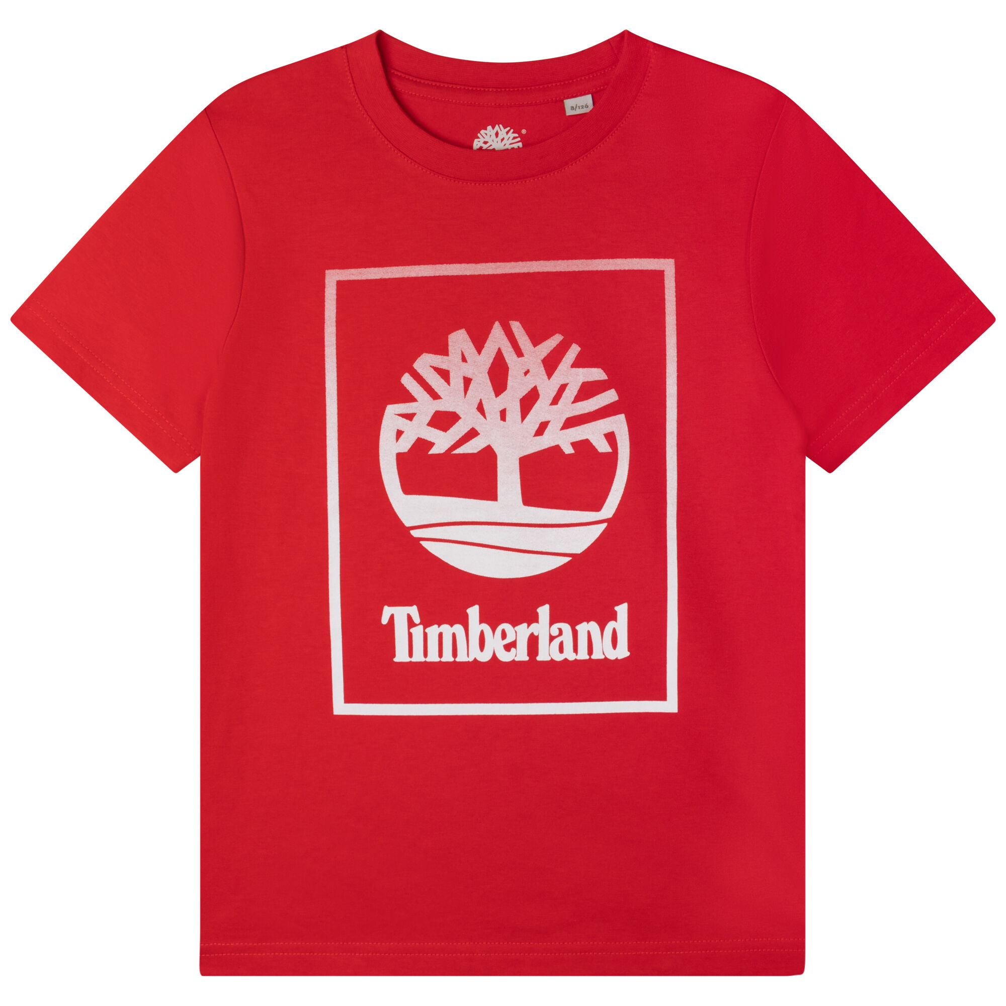 Red timberland shop shirt