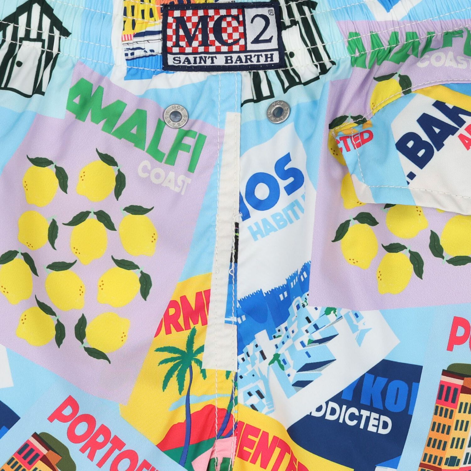 Boys Multi-Coloured Swim Shorts, 1, hi-res