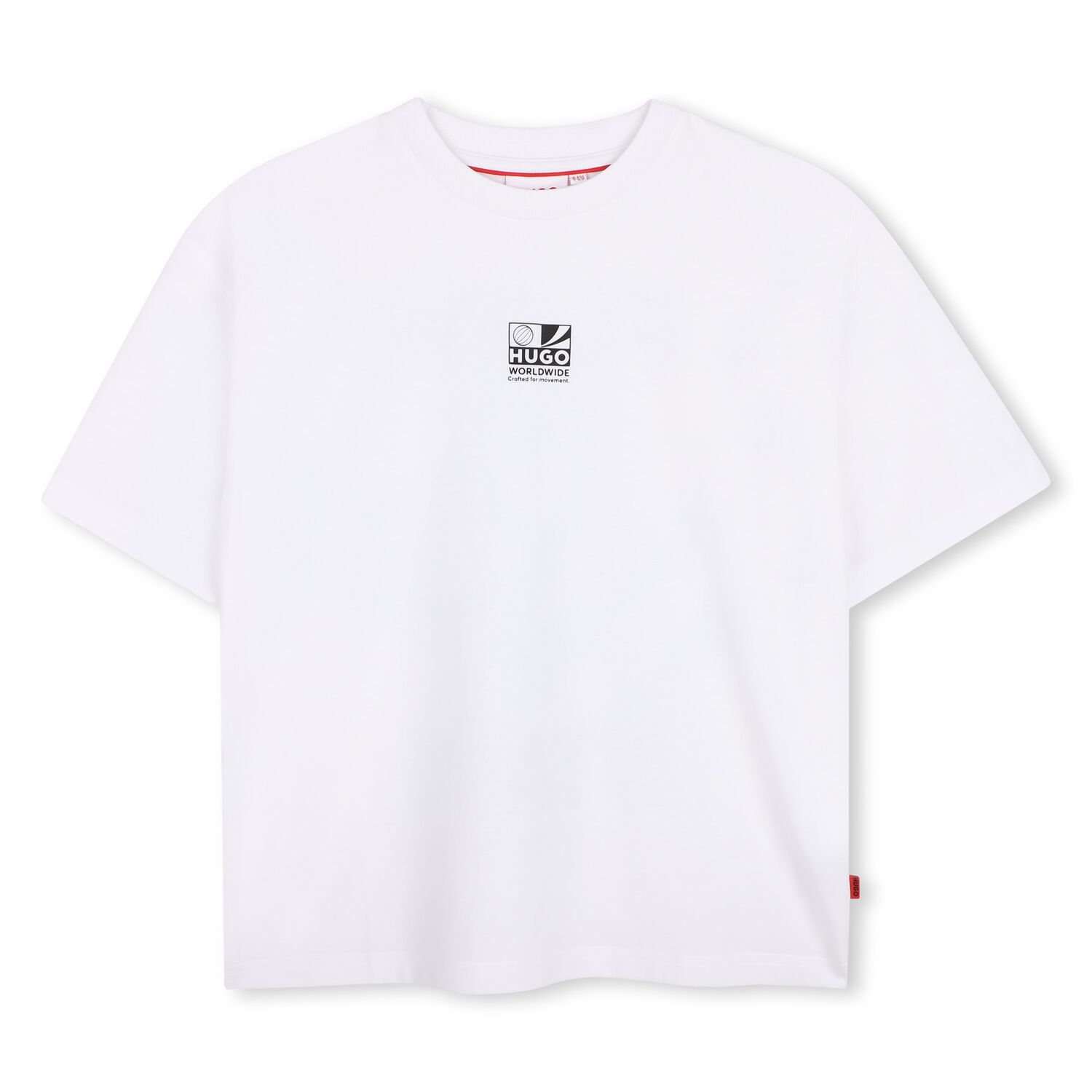 Boys White Logo T-Shirt, 2, hi-res