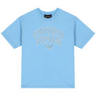 Boys Blue Logo Shorts Set, 1, hi-res