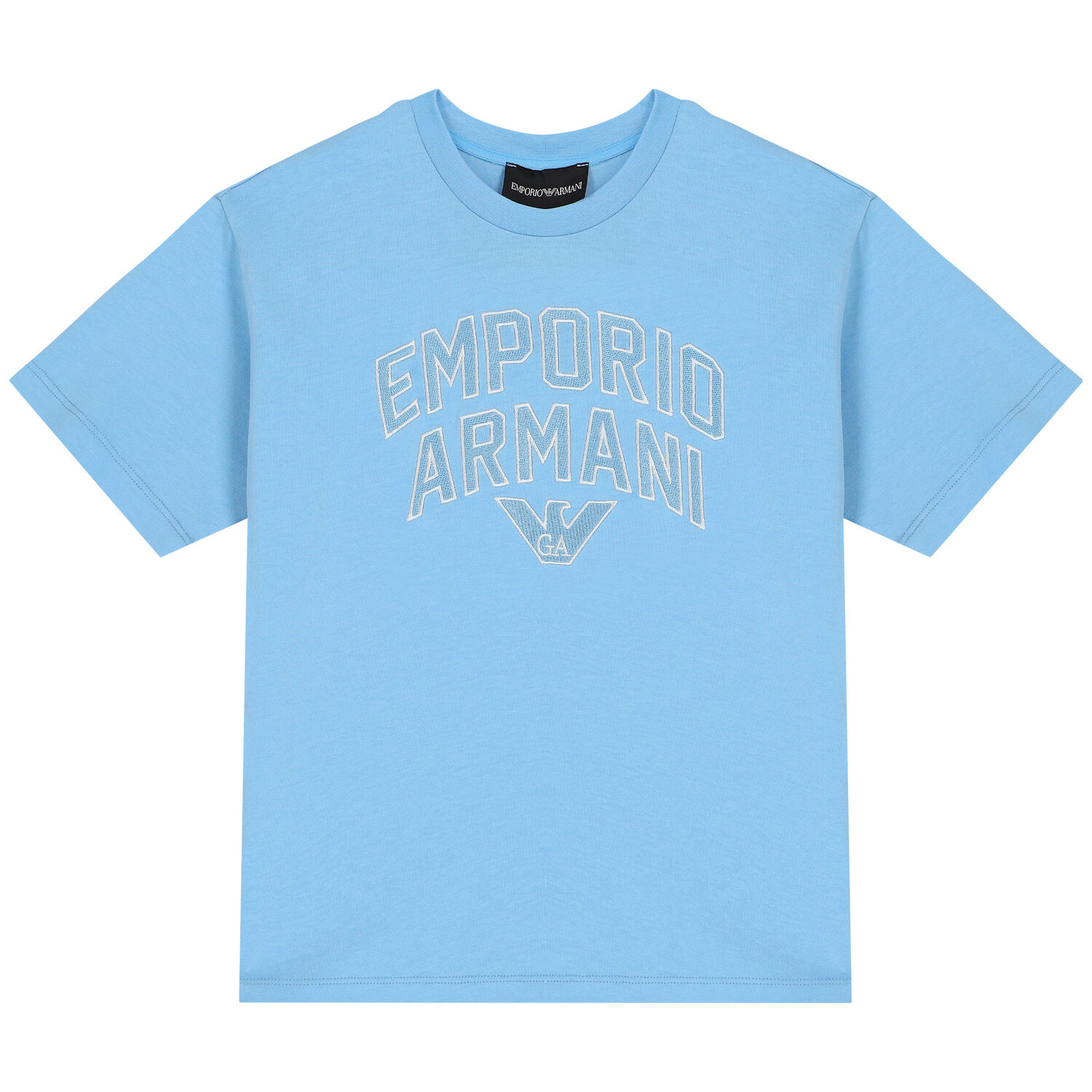 Boys Blue Logo Shorts Set, 1, hi-res