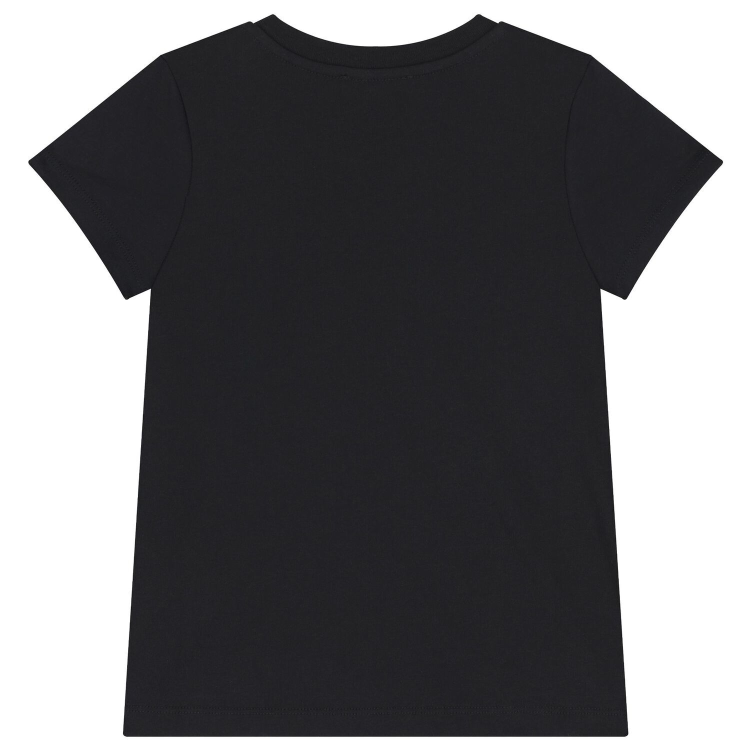 Girls Black Logo T-Shirt, 1, hi-res