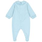 Blue Teddy Bear Logo Babygrow Gift Set, 4, hi-res
