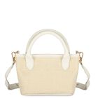 Girls Ivory Flower Handbag (16cm), 1, hi-res