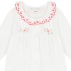 Baby Girls Ivory Floral Babygrow, 1, hi-res