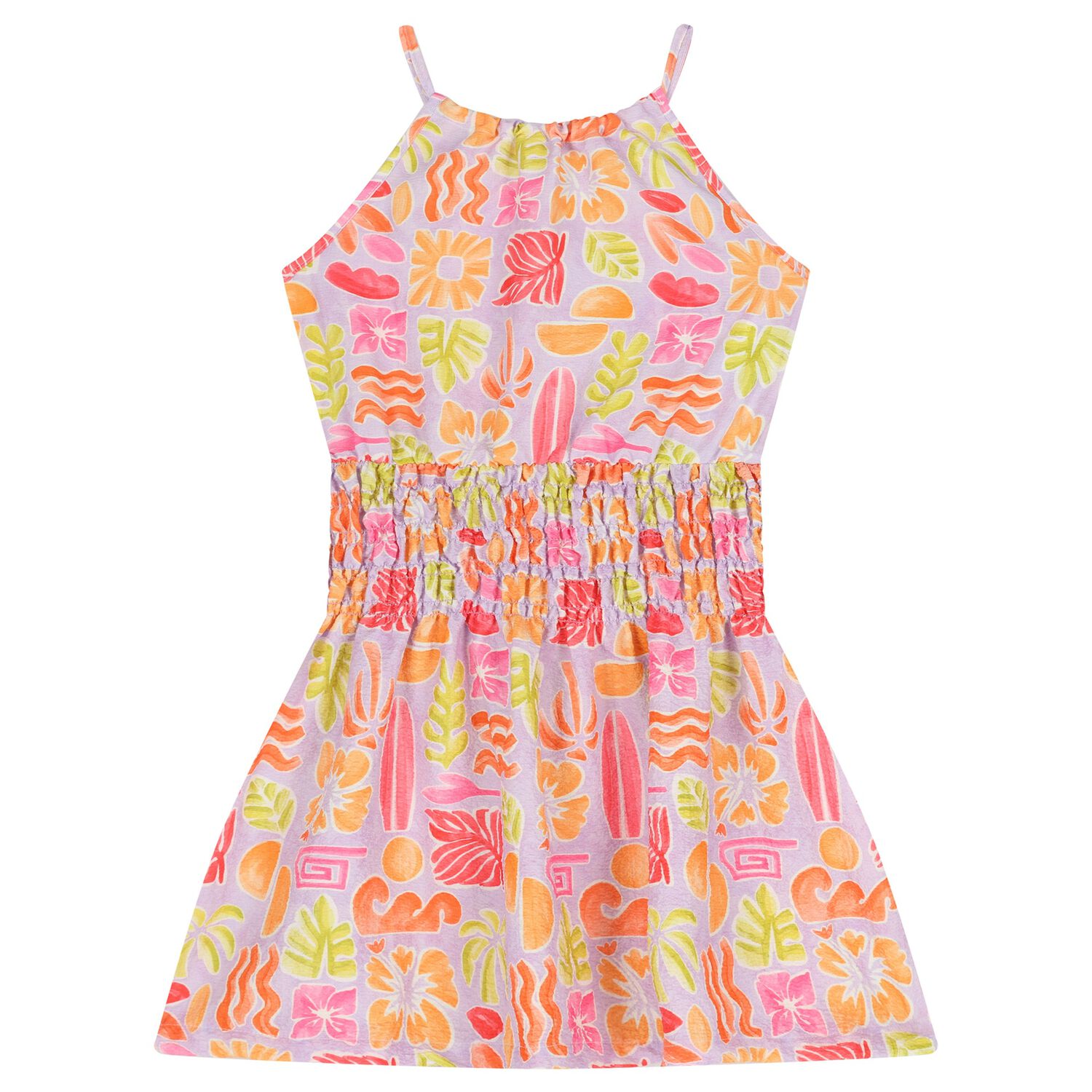Girls Multi-Coloured Sleeveless Dress, 1, hi-res