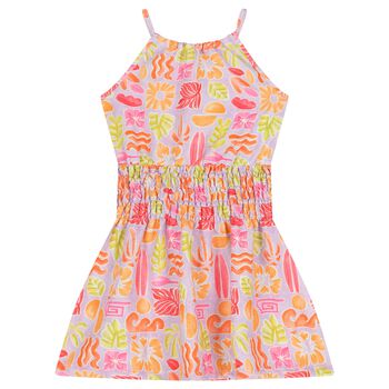 Girls Multi-Coloured Sleeveless Dress