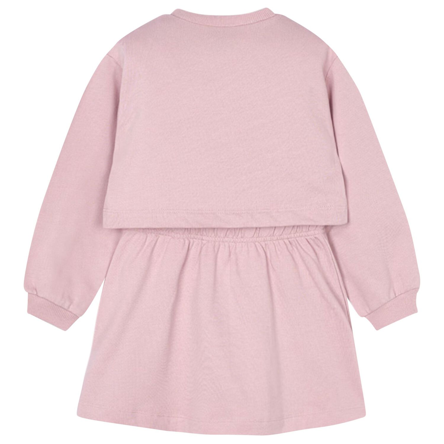 Girls Pink Strawberry Dress Set, 1, hi-res