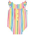 Baby Girls Striped Romper, 1, hi-res