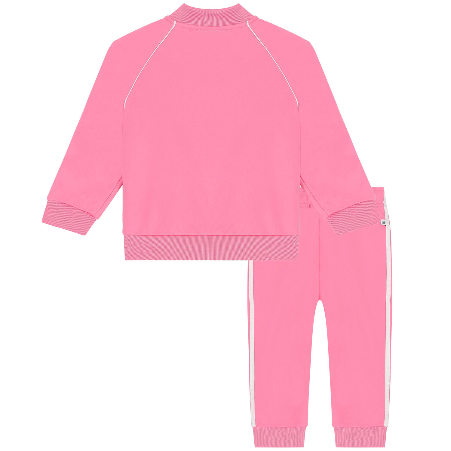 Younger Girls Pink Logo Tracksuit, 1, hi-res