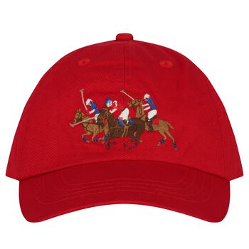 Boys Red Logo Cap