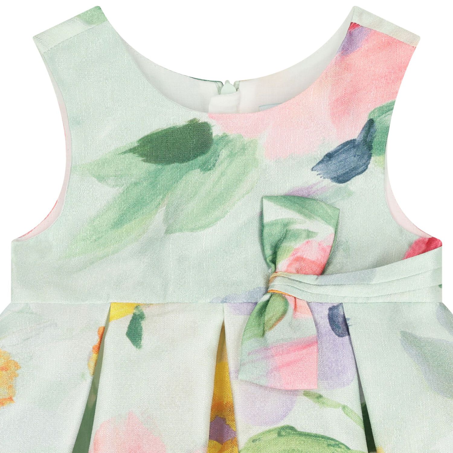 Younger Girls Multi-Coloured Floral Dress, 1, hi-res