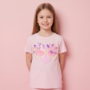 Girls Pink Sunglasses T-Shirt