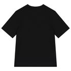 Boys Black Logo Shorts Set, 6, hi-res