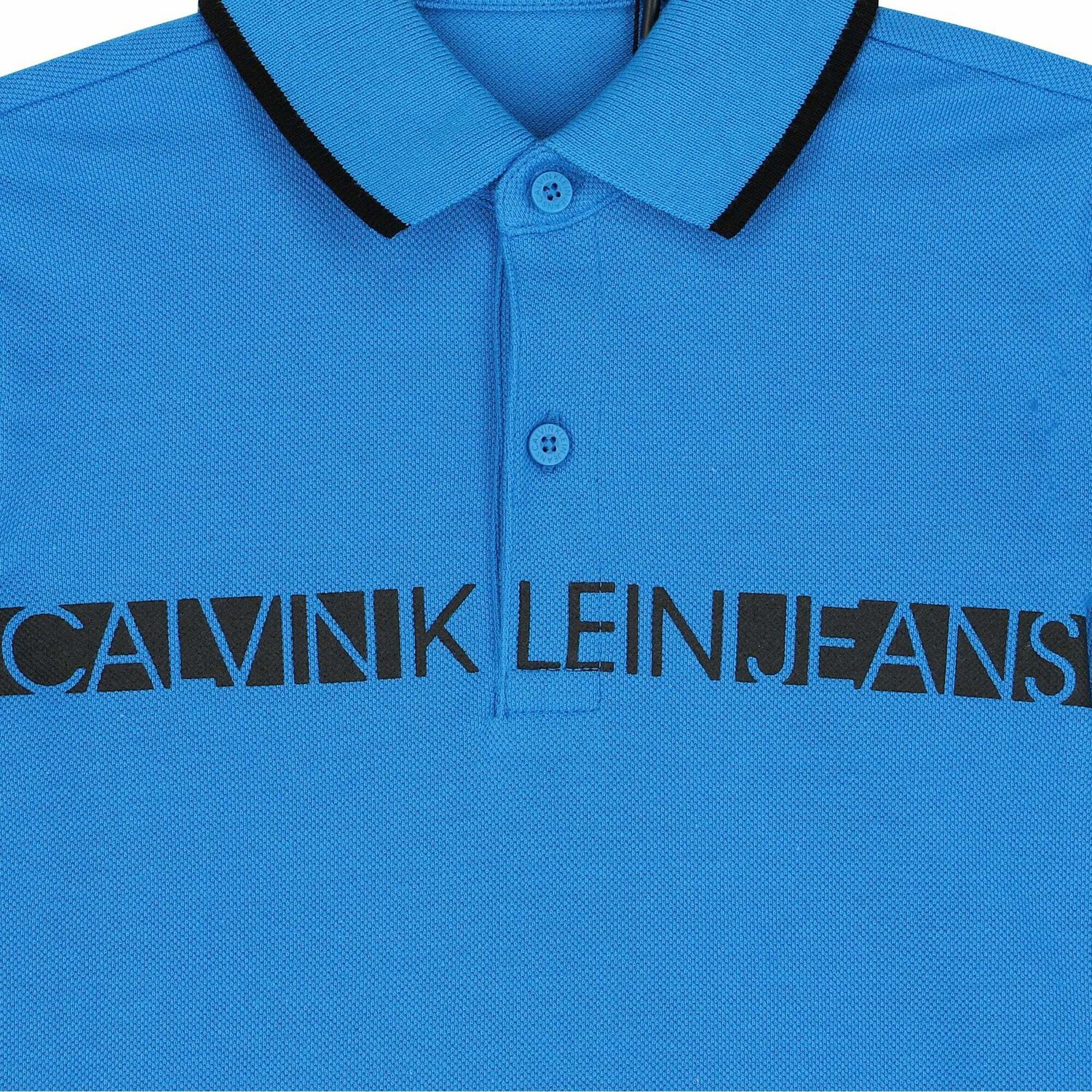 Boys Blue Logo Polo Shirt, 1, hi-res