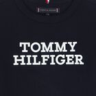 Boys Navy Blue Logo Long Sleeve Top, 1, hi-res