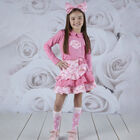 Girls Pink Floral Skirt Set, 1, hi-res