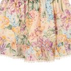Girls Multi-Coloured Floral Skirt, 1, hi-res