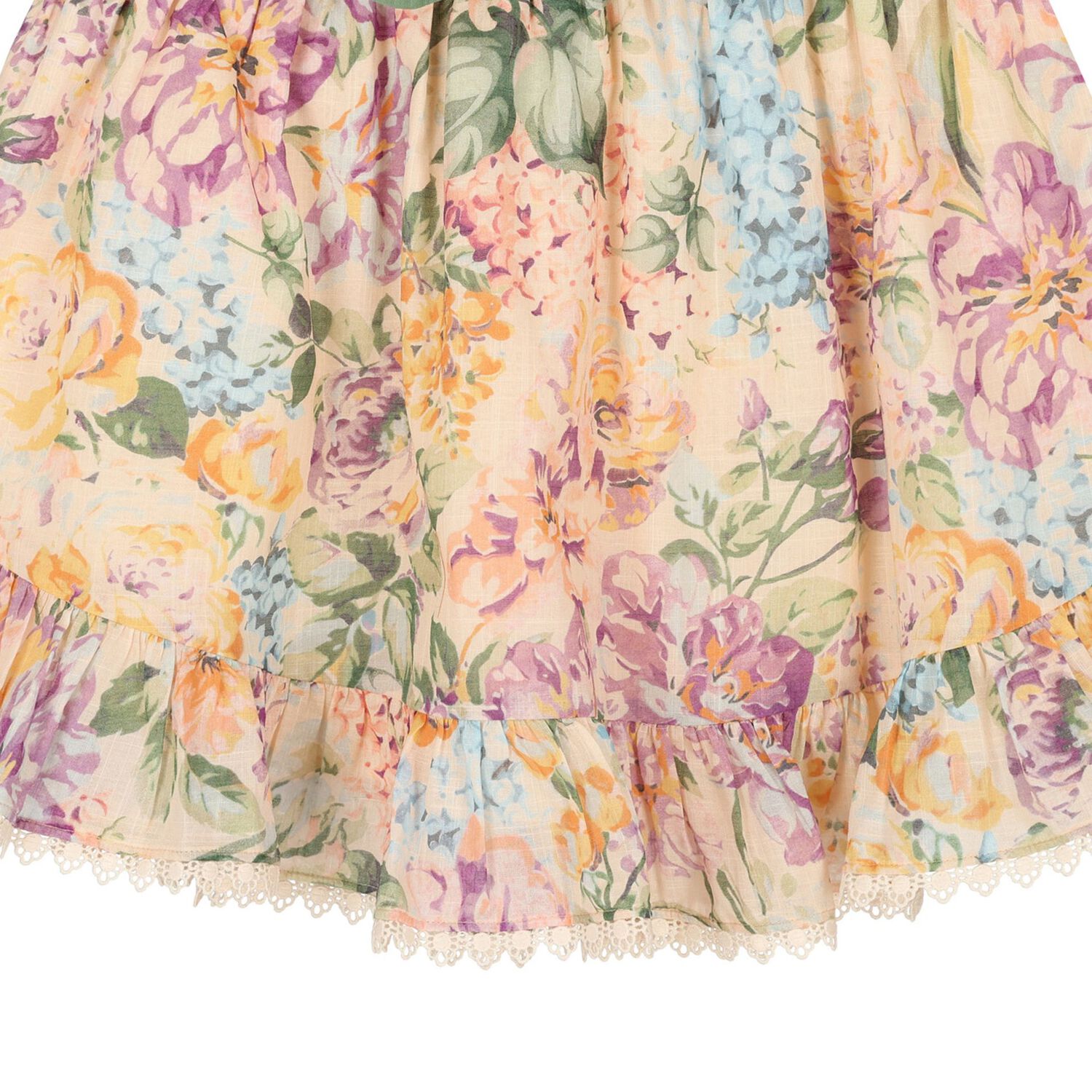 Girls Multi-Coloured Floral Skirt, 1, hi-res image number null