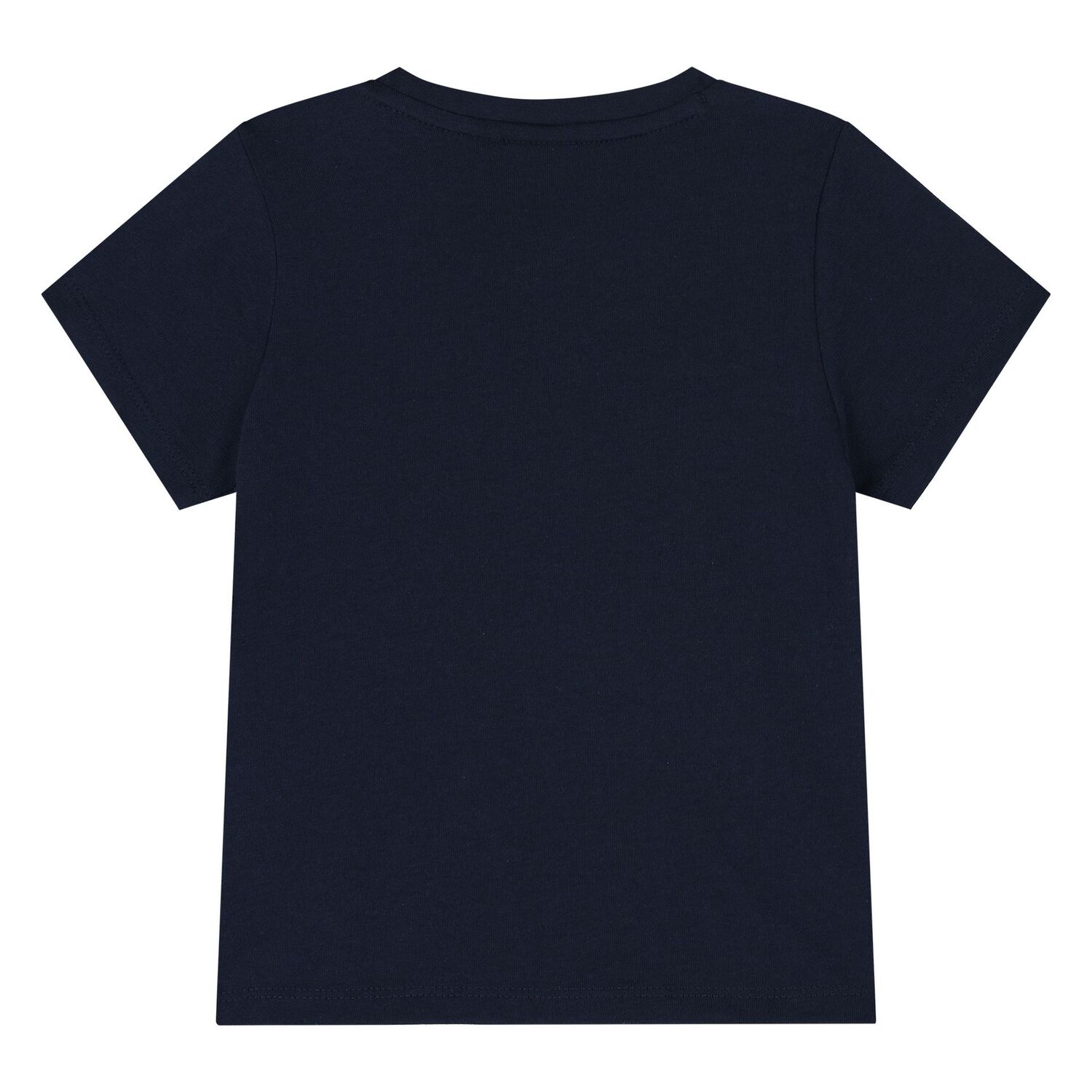 Younger Boys Navy Blue Logo T-Shirt, 2, hi-res