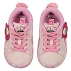 Baby Girls Pink Trolls Suede Trainers, 1, hi-res