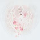 Baby Girls White & Pink Swan Blanket, 1, hi-res