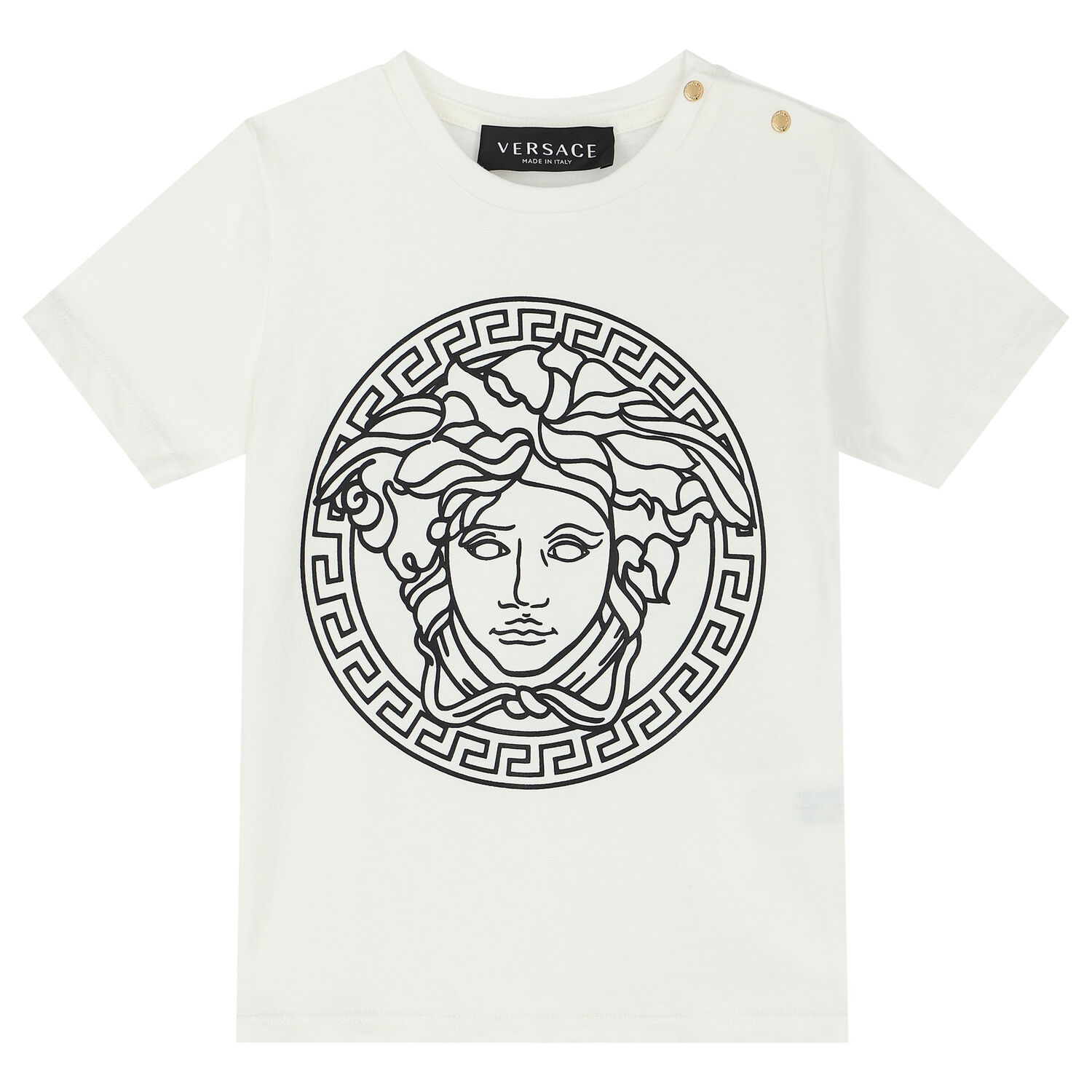 Ivory Logo Medusa T-Shirt, 1, hi-res