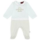 Baby Boys Blue Logo Babygrow, 2, hi-res