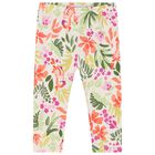 Younger Girls Orange & Ivory Leggings set, 1, hi-res