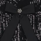 Girls Black Sequin Dress, 1, hi-res