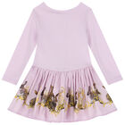 Younger Girls Purple Rabbit Dress, 1, hi-res