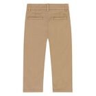 Younger Boys Beige Trousers, 1, hi-res