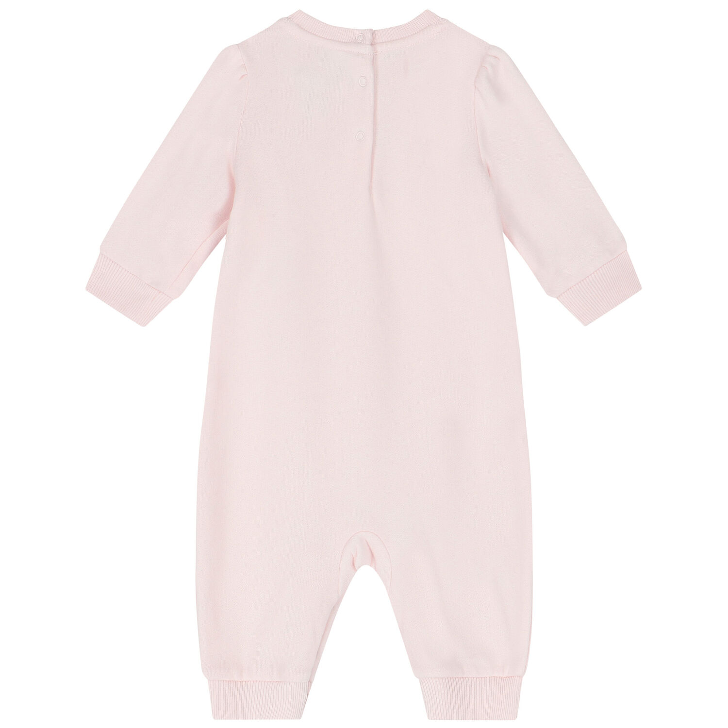 Baby Girls Pink Polo Bear Romper, 1, hi-res
