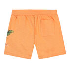 Girls Orange Logo Shorts, 1, hi-res