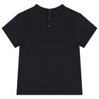 Younger Boys Navy Blue, Ivory & Beige T-Shirts (3 Pack), 2, hi-res