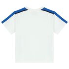 Boys White Logo T-Shirt, 1, hi-res