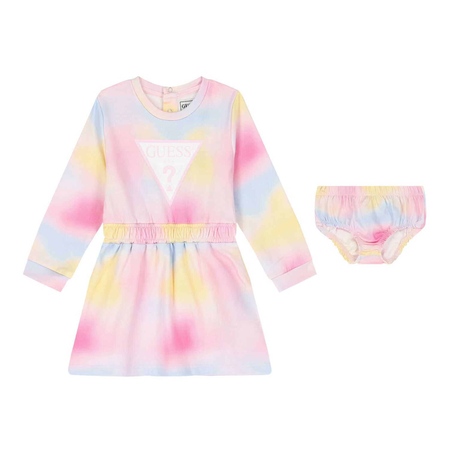 Baby Girls Multi-Coloured Logo Dress Set, 1, hi-res image number null