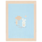 Baby Boys Blue Rabbit Blanket, 1, hi-res