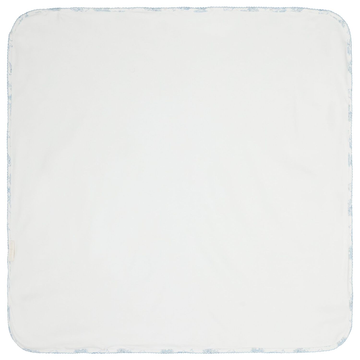 Baby Boys White & Blue Blanket, 1, hi-res