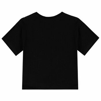 Girls Black Logo T-Shirt