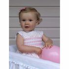 Younger Girls Ivory & Pink Heart Dress Set, 1, hi-res