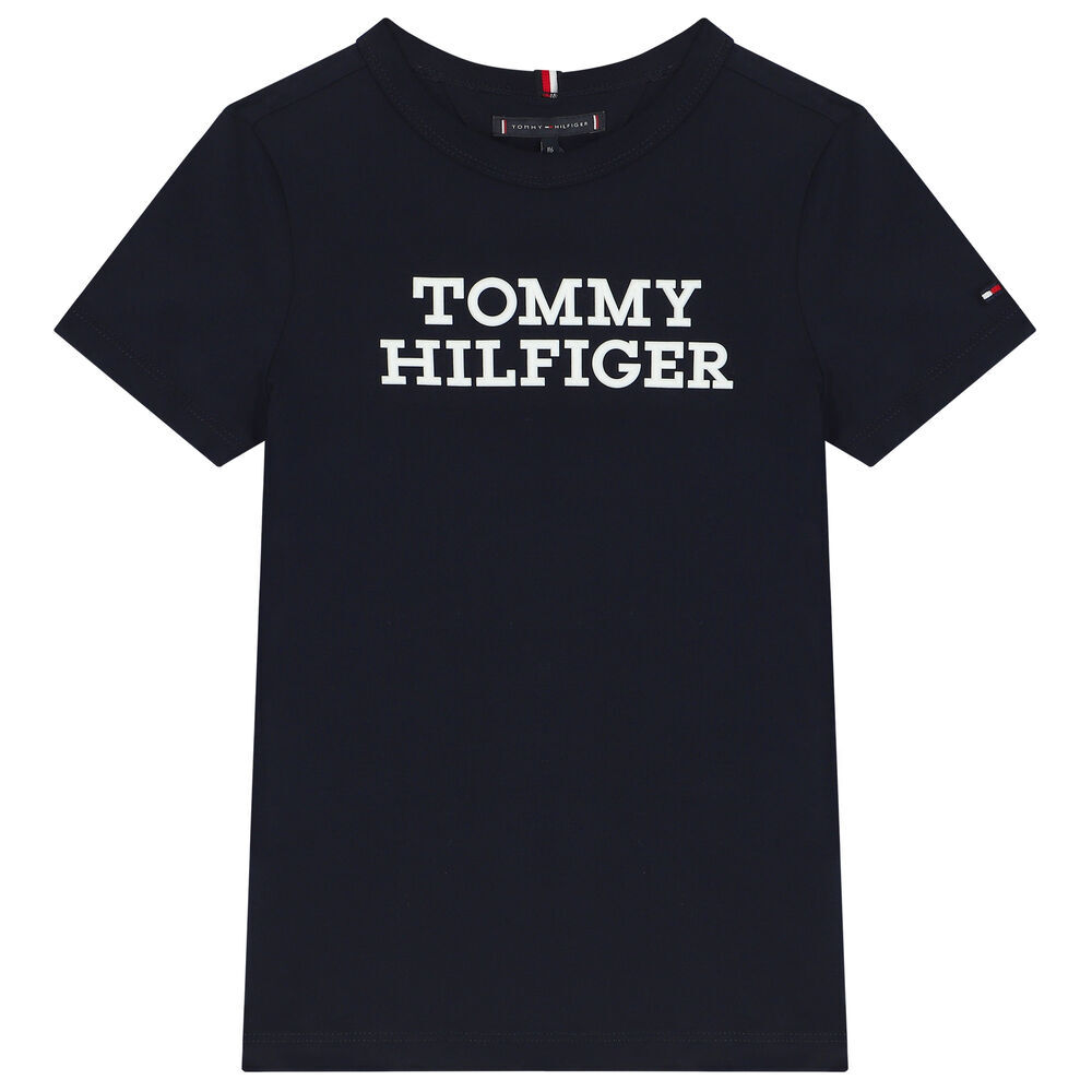 Navy blue clearance shirt tommy hilfiger