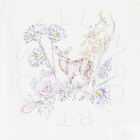 Girls Ivory Floral T-Shirt, 1, hi-res