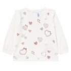 Younger Girls Ivory Top, 2, hi-res