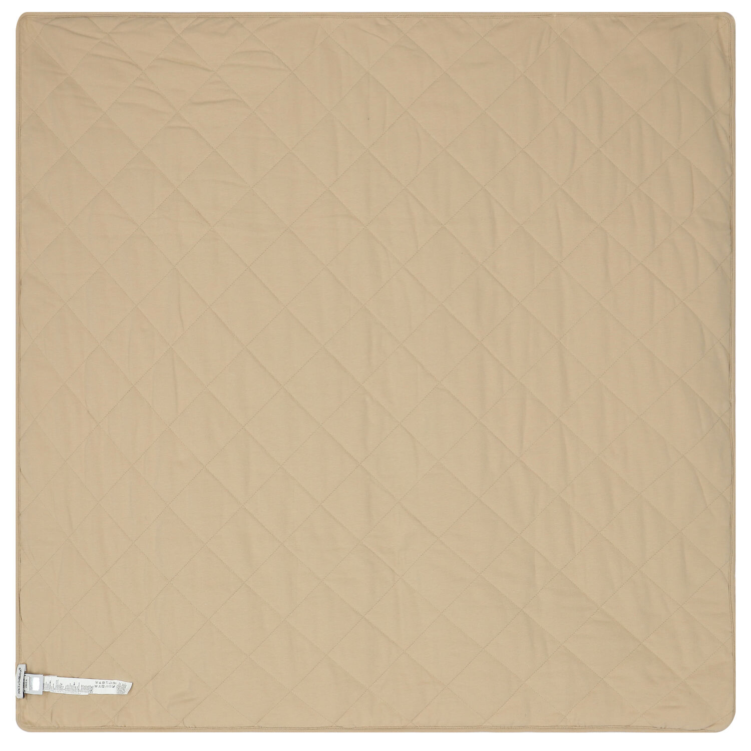 White & Beige Coin Logo Baby Blanket, 1, hi-res