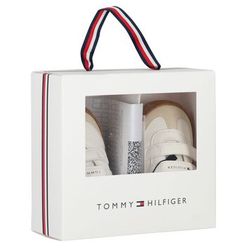Baby Boys White Logo Pre Walker Shoes