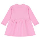 Younger Girls Pink Logo Dress, 1, hi-res