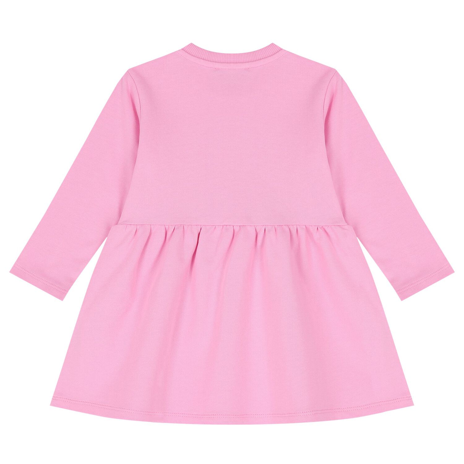 Younger Girls Pink Logo Dress, 1, hi-res