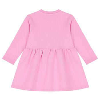 Younger Girls Pink Logo Dress